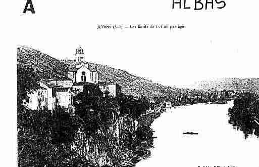 Ville de ALBAS Carte postale ancienne