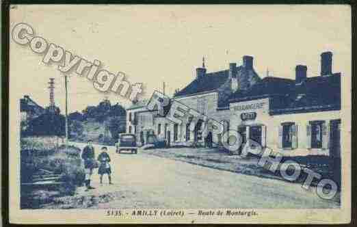 Ville de AMILLY Carte postale ancienne