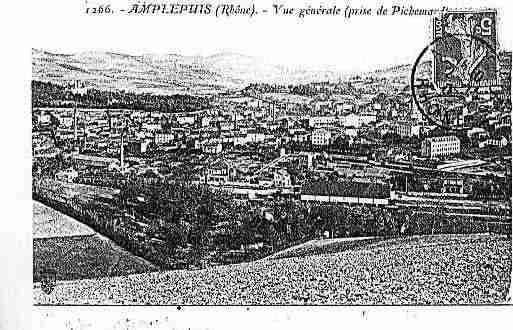 Ville de AMPLEPUIS Carte postale ancienne