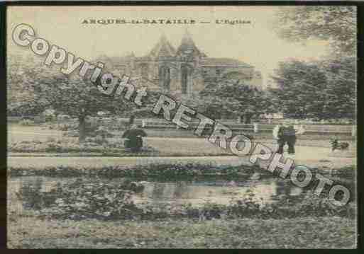 Ville de ARQUESLABATAILLE Carte postale ancienne