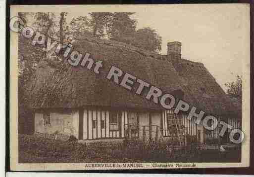 Ville de AUBERVILLELAMANUEL Carte postale ancienne