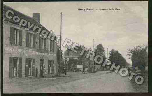 Ville de AUXY Carte postale ancienne