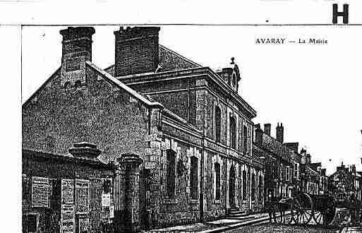 Ville de AVARAY Carte postale ancienne