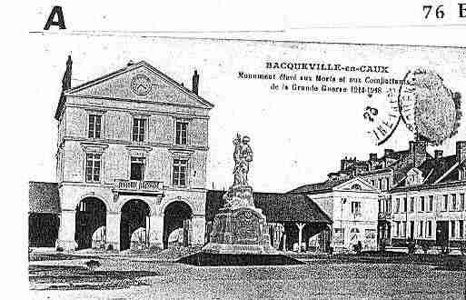 Ville de BACQUEVILLEENCAUX Carte postale ancienne