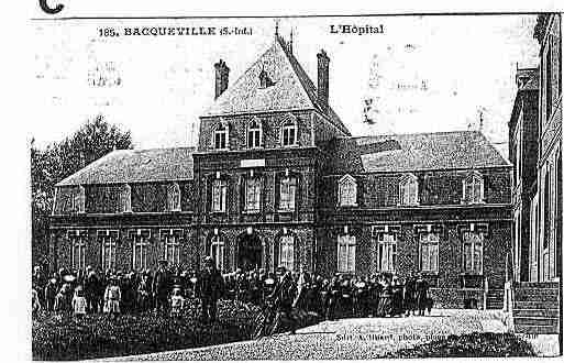 Ville de BACQUEVILLEENCAUX Carte postale ancienne