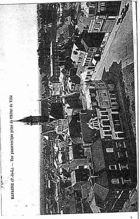 Ville de BAPAUME Carte postale ancienne