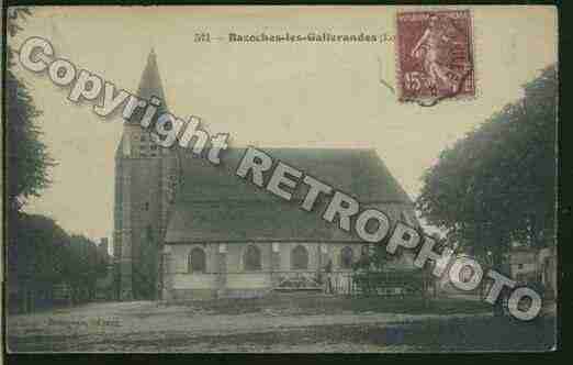 Ville de BAZOCHESLESGALLERANDES Carte postale ancienne