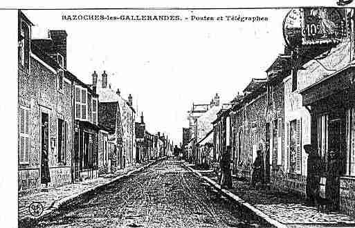 Ville de BAZOCHESLESGALLERANDES Carte postale ancienne