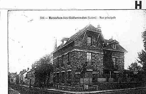 Ville de BAZOCHESLESGALLERANDES Carte postale ancienne