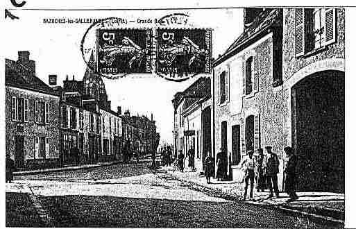 Ville de BAZOCHESLESGALLERANDES Carte postale ancienne