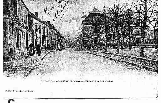 Ville de BAZOCHESLESGALLERANDES Carte postale ancienne