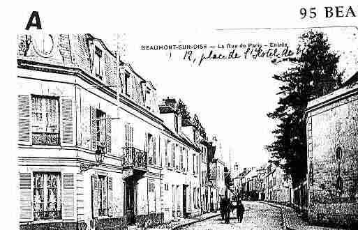 Ville de BEAUMONTSUROISE Carte postale ancienne