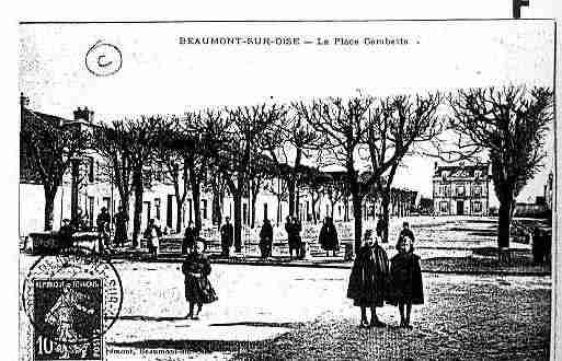 Ville de BEAUMONTSUROISE Carte postale ancienne