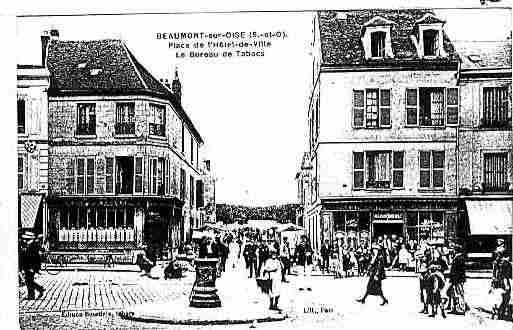 Ville de BEAUMONTSUROISE Carte postale ancienne