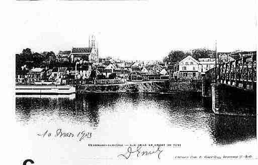 Ville de BEAUMONTSUROISE Carte postale ancienne