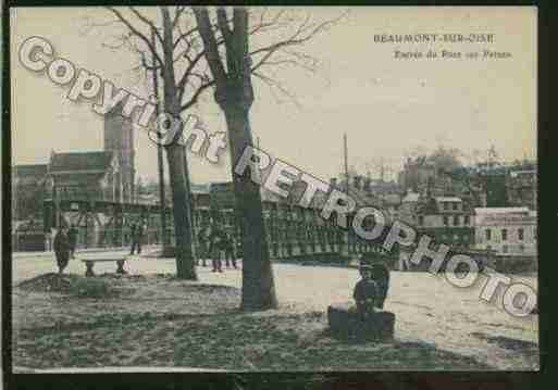 Ville de BEAUMONTSUROISE Carte postale ancienne