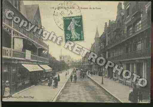 Ville de BERCK Carte postale ancienne