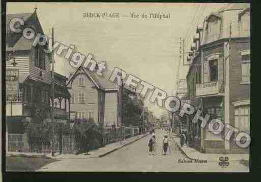 Ville de BERCK Carte postale ancienne