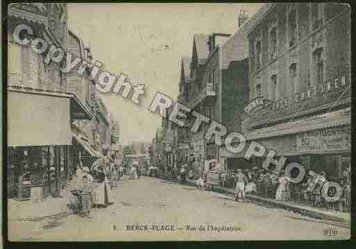 Ville de BERCK Carte postale ancienne