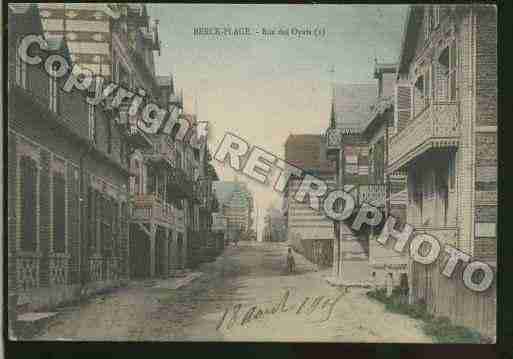 Ville de BERCK Carte postale ancienne