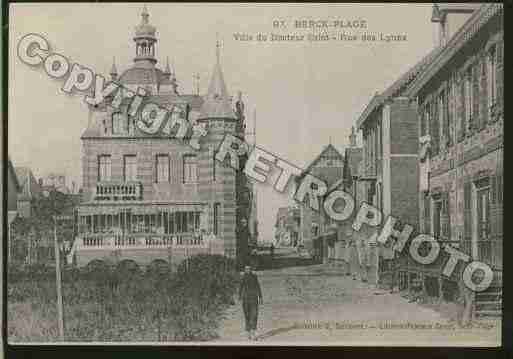 Ville de BERCK Carte postale ancienne