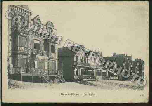 Ville de BERCK Carte postale ancienne