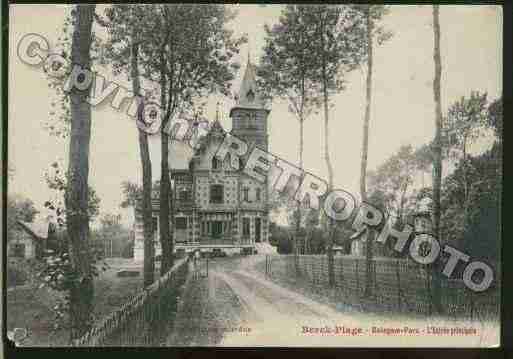 Ville de BERCK Carte postale ancienne