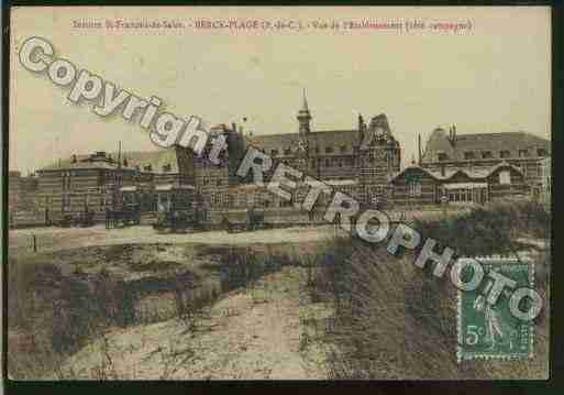 Ville de BERCK Carte postale ancienne