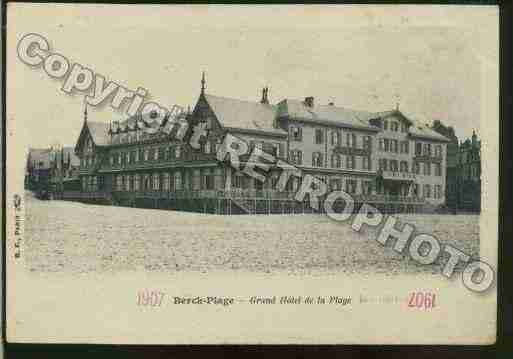 Ville de BERCK Carte postale ancienne