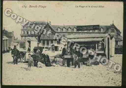 Ville de BERCK Carte postale ancienne