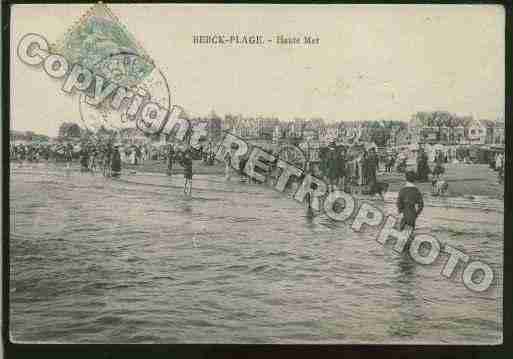 Ville de BERCK Carte postale ancienne