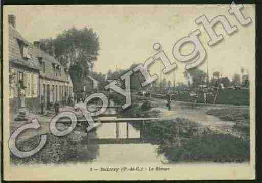 Ville de BEUVRY Carte postale ancienne