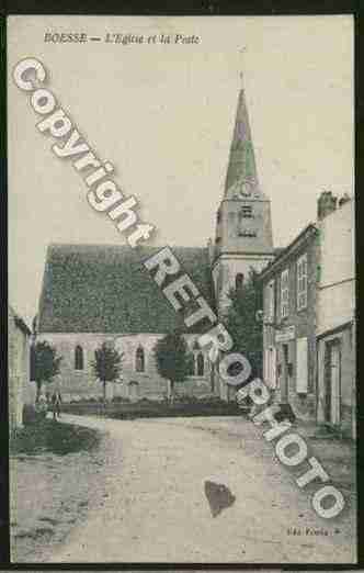 Ville de BOESSE Carte postale ancienne