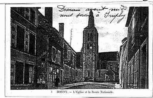 Ville de BONNYSURLOIRE Carte postale ancienne