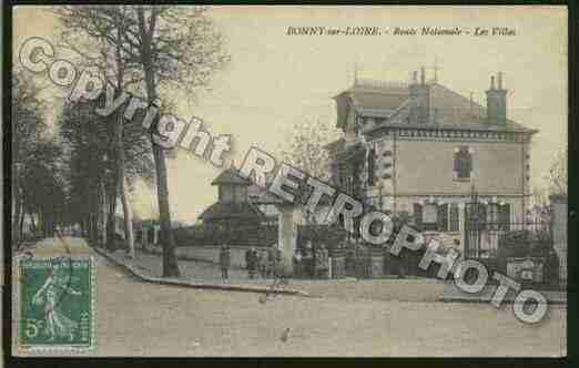 Ville de BONNYSURLOIRE Carte postale ancienne