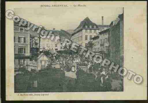 Ville de BOURGARGENTAL Carte postale ancienne