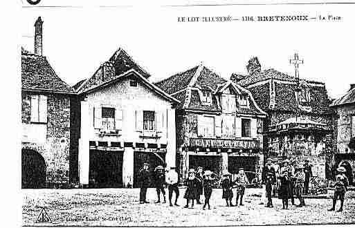 Ville de BRETENOUX Carte postale ancienne