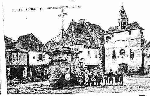 Ville de BRETENOUX Carte postale ancienne