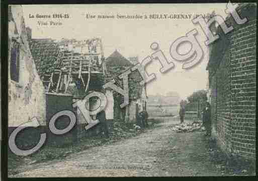 Ville de BULLYLESMINESGRENAY Carte postale ancienne