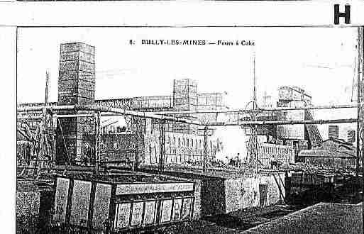 Ville de BULLYLESMINESGRENAY Carte postale ancienne