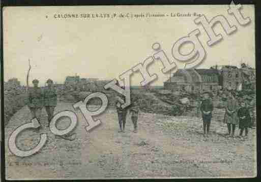 Ville de CALONNESURLALYS Carte postale ancienne