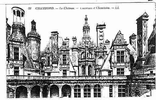 Ville de CHAMBORD Carte postale ancienne