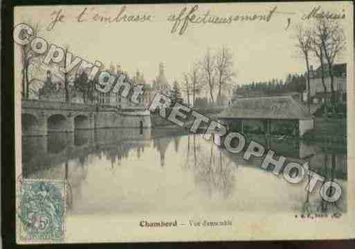 Ville de CHAMBORD Carte postale ancienne