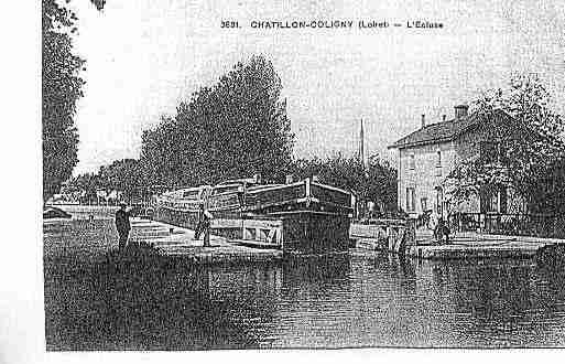 Ville de CHATILLONCOLIGNY Carte postale ancienne