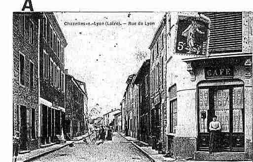 Ville de CHAZELLESSURLYON Carte postale ancienne