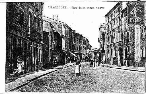 Ville de CHAZELLESSURLYON Carte postale ancienne