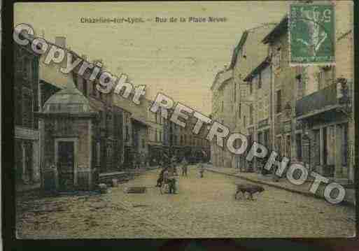 Ville de CHAZELLESSURLYON Carte postale ancienne