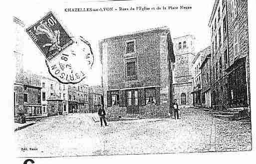 Ville de CHAZELLESSURLYON Carte postale ancienne