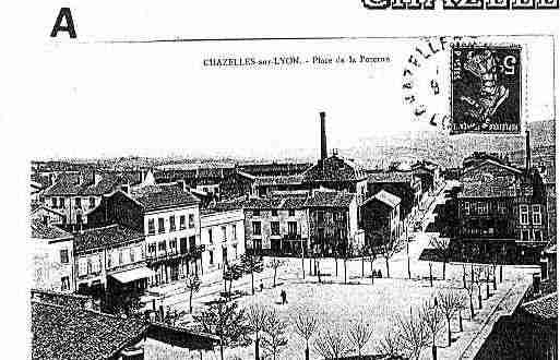 Ville de CHAZELLESSURLYON Carte postale ancienne