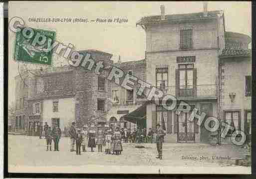 Ville de CHAZELLESSURLYON Carte postale ancienne